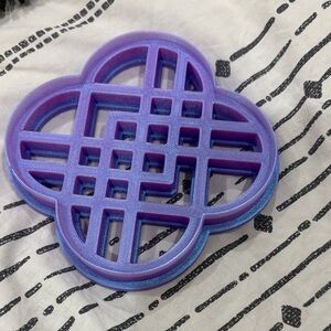 Purple Blue 5 inch Huntrix cookie cutter from K-pop Demon hunters